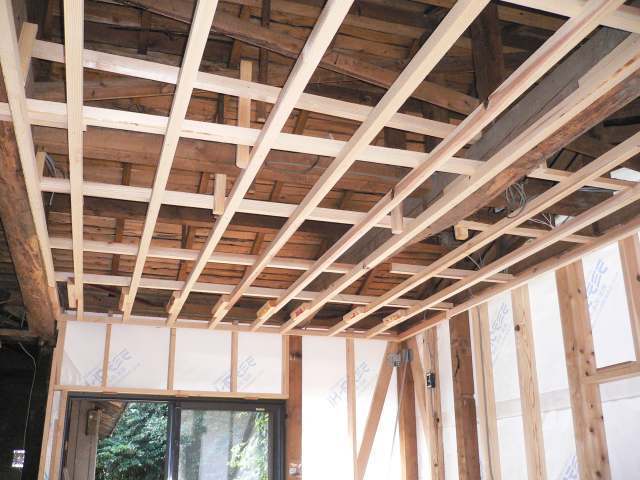 栃木小山　古民家再生オール電化天井